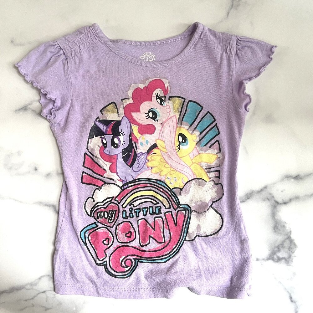 My Little Pony Flutter Shoulder T-shirt, Lavender, Size 4